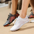Damen Aqua-Fitness-Schuhe mit atmungsaktiver Obermaterialstruktur und rutschfester Sohle R&B