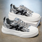 Damen trendige Sneaker mit hohem Plateau R&B