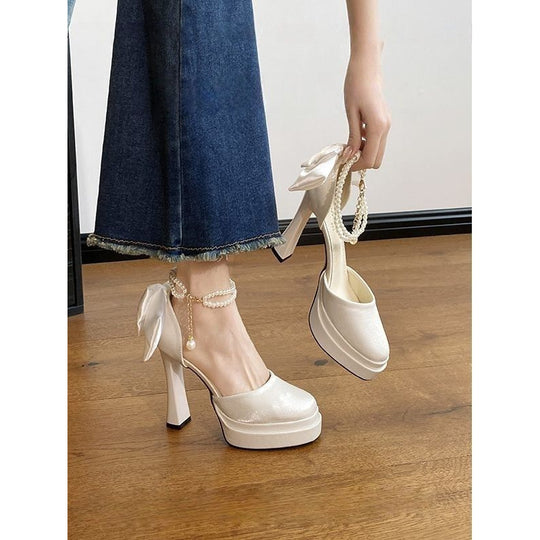 Damen High Heel Schuhe mit eleganter Schleifenverzierung R&B