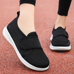 Damen Bequeme Freizeitschuhe mit praktischem Klettverschluss und atmungsaktivem Mesh-Obermaterial R&B