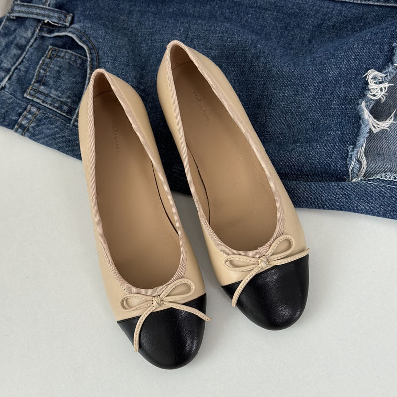 Damen Ballerinas mit zeitlosem Design und eleganter Schleifenapplikation R&B