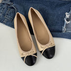 Damen Ballerinas mit zeitlosem Design und eleganter Schleifenapplikation