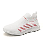 Damen Atmungsaktive Slip-On Sneakers mit elastischem Rippdesign R&B