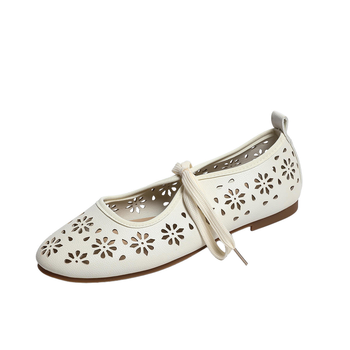 Damen Mokassins mit floralem Cut-Out-Design und verstellbaren Riemen R&B