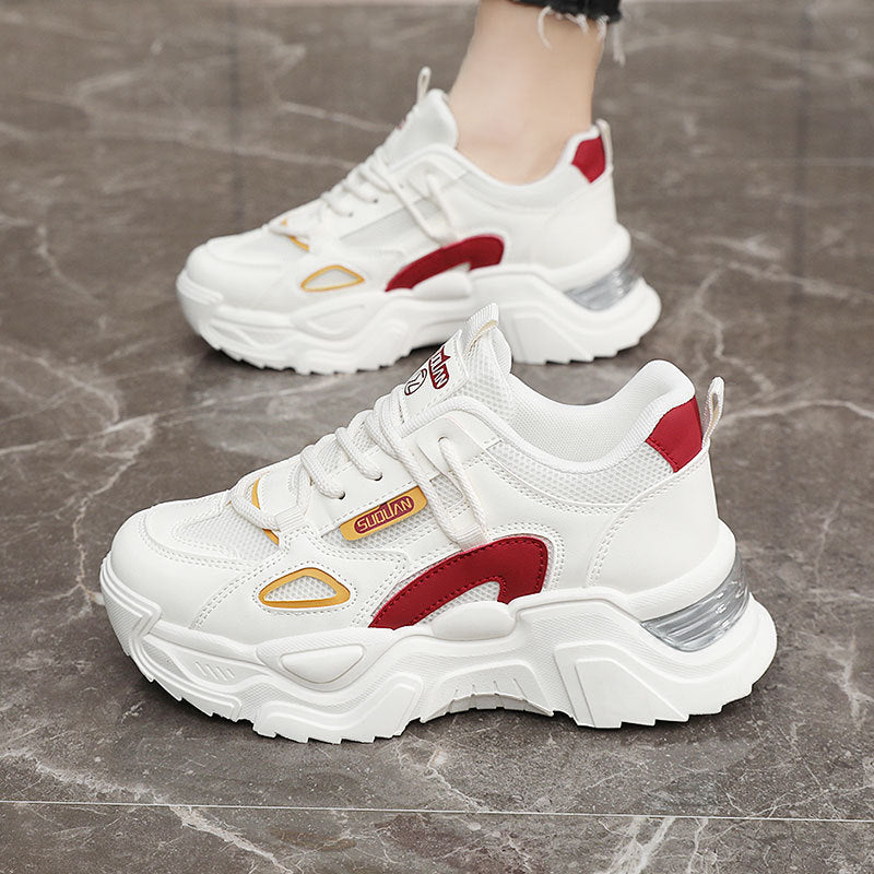 Damen Sportliche Chunky Sneaker mit atmungsaktiver Mesh-Oberfläche und dämpfendem Profil R&B