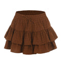 Damen Voluminöser Freizeitraffrock aus leichtem Material R&B