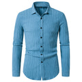 Herren Langarmhemd mit strukturiertem Design und moderner Passform