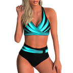 Damen Tankini-Set mit modischem Überrock und verspieltem Bund