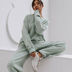 Damen nan weiches Oversize-Sweatshirt und weite Relaxhose im Vintage-Washed-Finish R&B