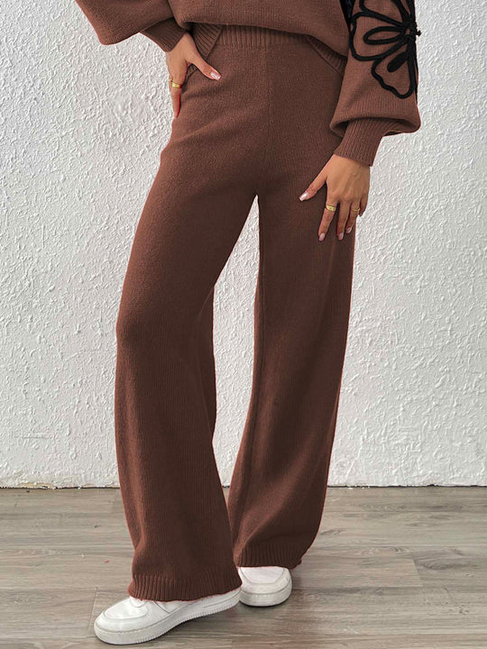 Damen Weite Strickhose R&B