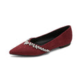 Damen Ballerinas mit funkelndem Strassbesatz und elegantem Spitzendesign