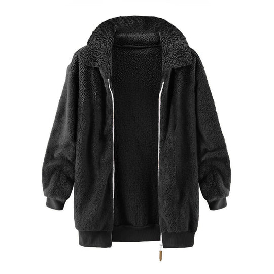 Damen Fleece-Jacke im Oversized-Stil R&B