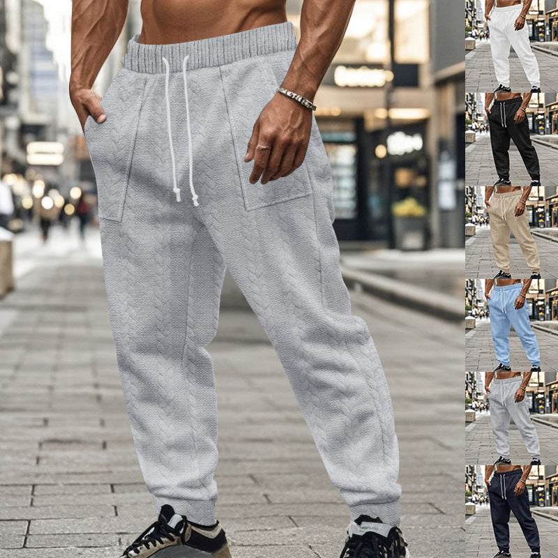Herren Sportliche Jogginghose mit strukturiertem Design und elastischem Bund R&B