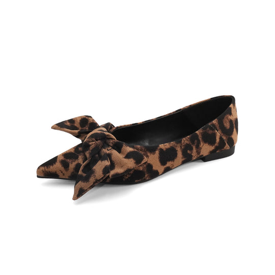 Damen Ballerinas mit stilvollem Karomuster und eleganter Schleifenapplikation R&B