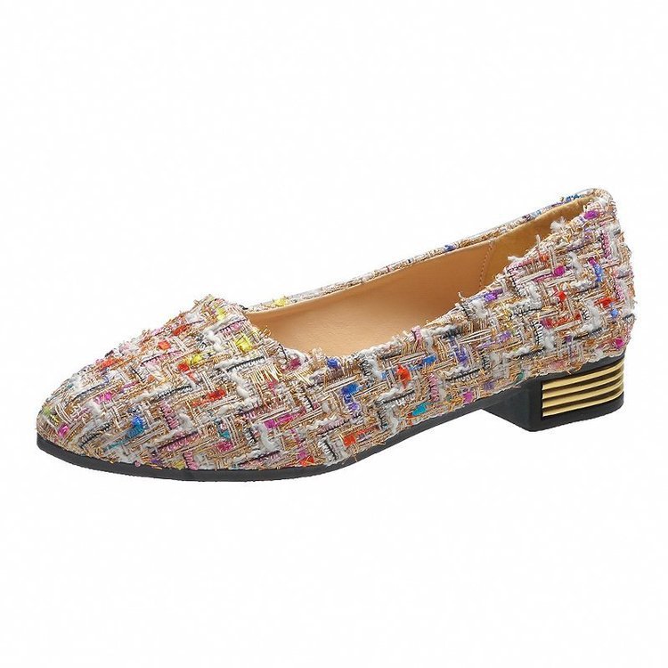 Damen elegante Ballerinas mit modischem Flachabsatz und farbenfrohem Obermaterial R&B