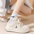 Damen Modische Plateau Sneakers mit dämpfender Sohle und robustem Design