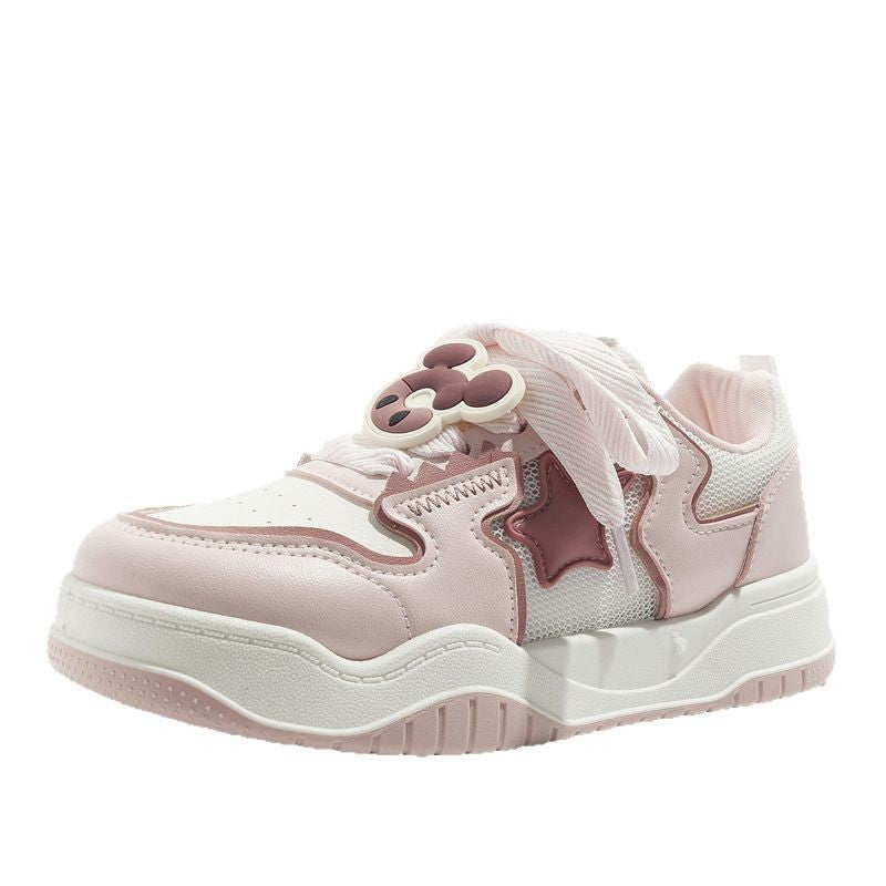 Damen Sneakers mit kreativem Schnürsystem und atmungsaktivem Mesh-Obermaterial