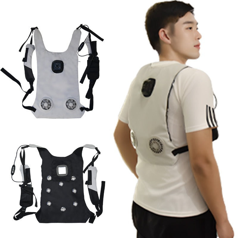 Unisex nan leichte tragbare Kühlweste mit integrierten Ventilatoren und Akkufach R&B