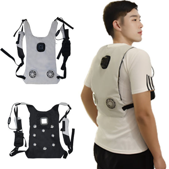 Unisex nan leichte tragbare Kühlweste mit integrierten Ventilatoren und Akkufach R&B