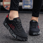 Damen nan Canvas-Sneaker mit dekorativer Print-Plateausohle und Herzlinien-Stickerei R&B