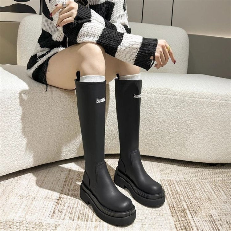 Damen Strapazierfähige und modische Stiefel mit hohem Schaft R&B