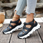 Damen Sportliche Sandalensneaker mit verstellbaren Riemen und rutschfester Sohle R&B