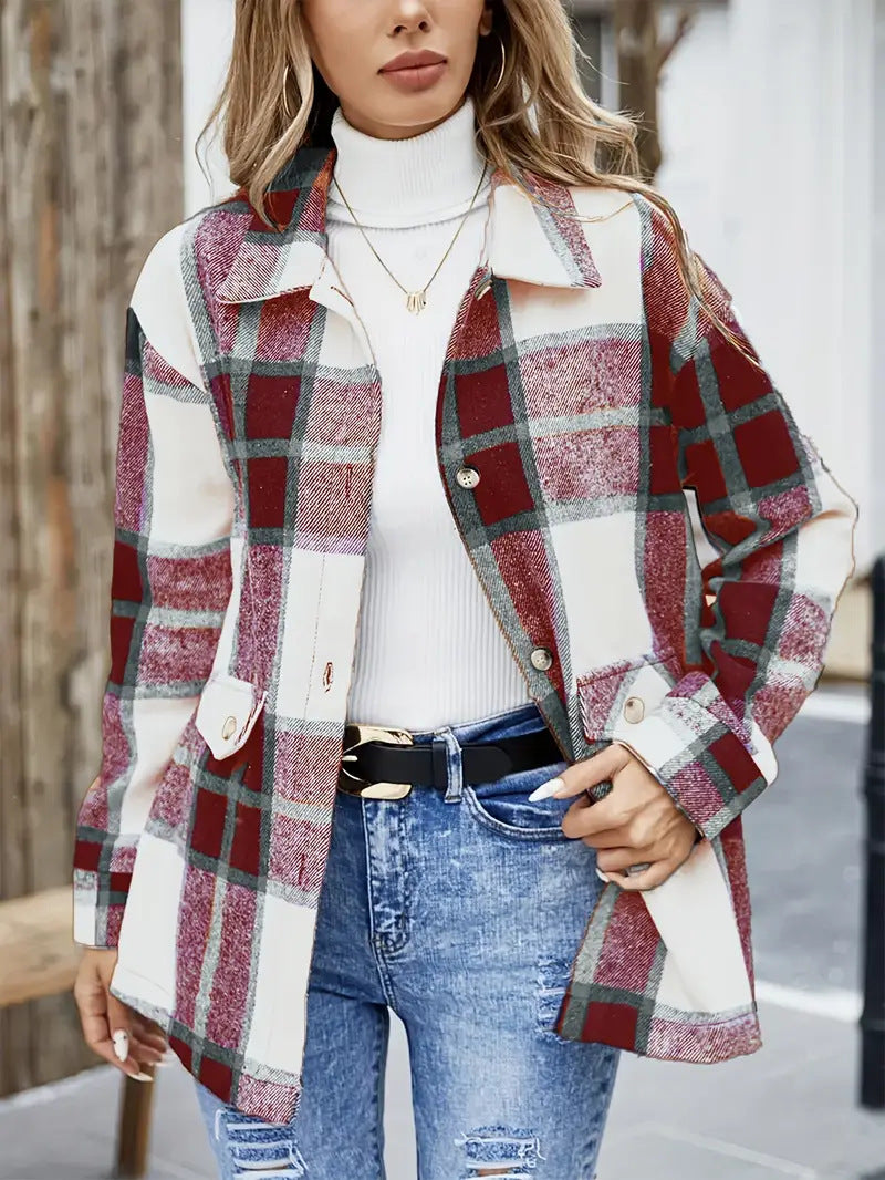 Damen Karierte Overshirt R&B