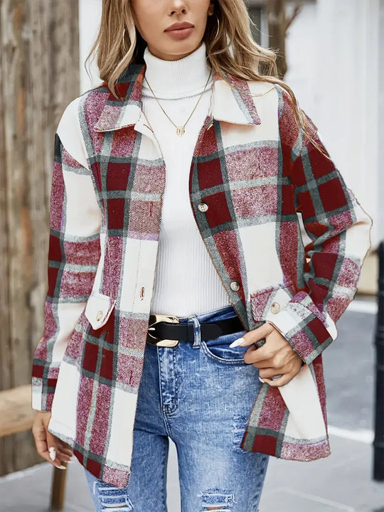 Damen Karierte Overshirt R&B