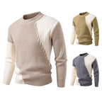 Herren modischer Strickpullover mit einzigartigem Zopfmuster und modernem Design R&B