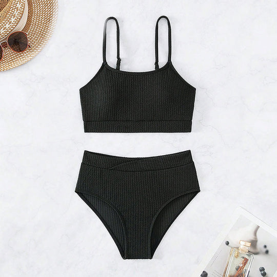 Damen Hochtailliertes Bikinitop mit integriertem Bustier R&B