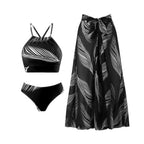 Damen Bikini-Set mit verstellbaren Trägern und traumhaftem Wickelrock R&B