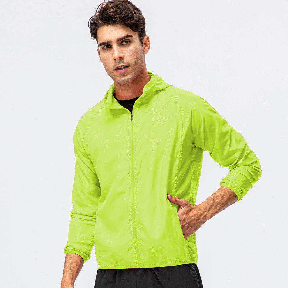 Herren leichte Laufjacke mit atmungsaktiven Eigenschaften und reflektierendem Design R&B