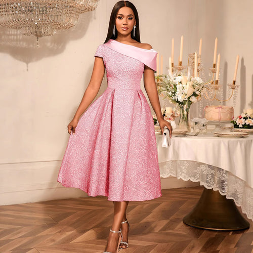 Damen elegantes A-Linien Kleid R&B