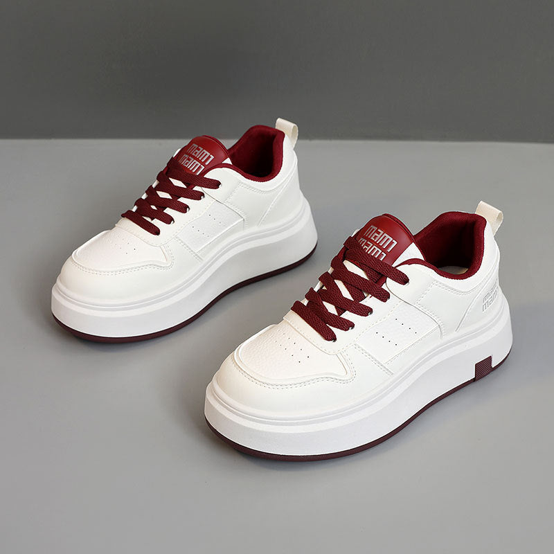 Damen sportive Plateau Sneakers mit atmungsaktivem Design und dämpfender Sohle R&B