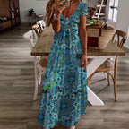 Damen Maxikleid mit floralem Muster R&B