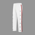 Herren Sportliche Jogginghose mit Druckknopf-Design und elastischem Bund R&B