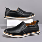Herren Weiche Leder Slipper R&B