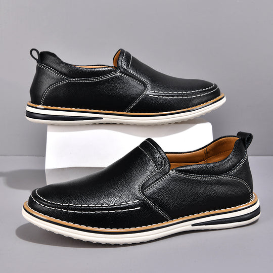 Herren Weiche Leder Slipper R&B