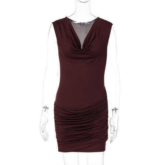 Damen Figurbetontes Wickelkleid R&B