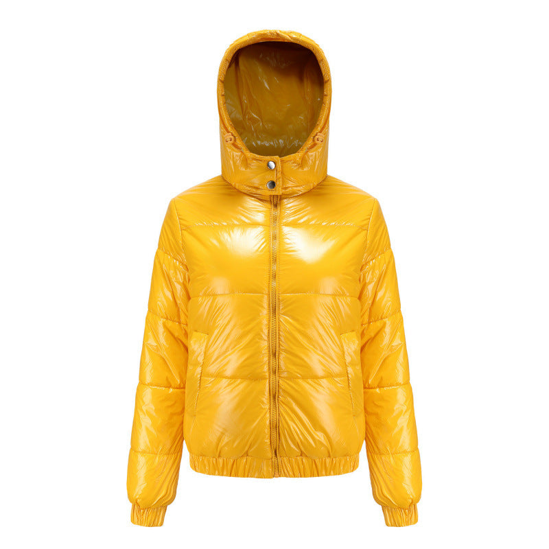 Damen glänzende Winterjacke R&B