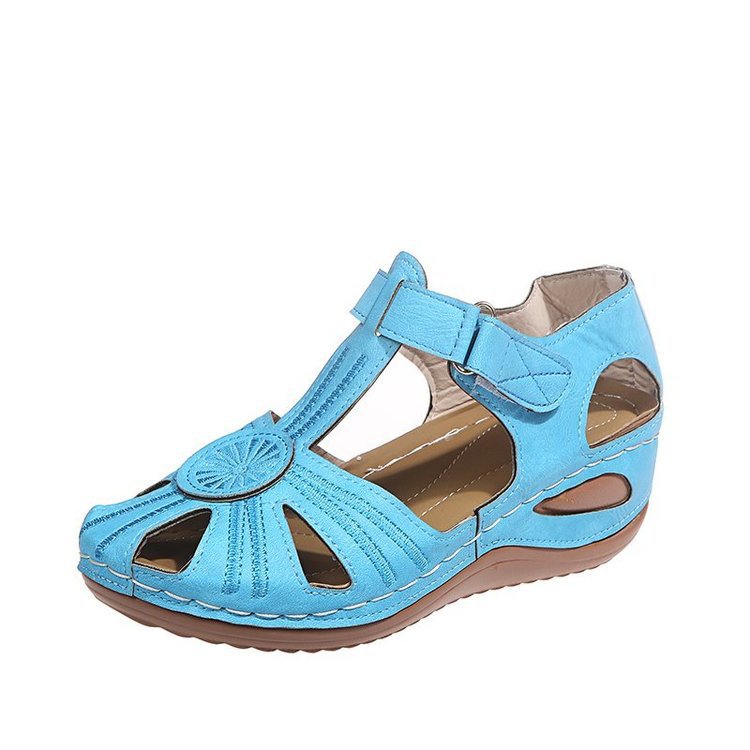 Damen Schnürsandalen mit offenem Zehenbereich und ergonomischer Sohle R&B