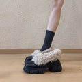 Damen Flauschige Clogs mit trendigem Design und rutschfester Sohle R&B