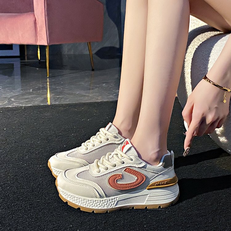 Damen Komfortable Sneakers mit atmungsaktivem Mesh-Obermaterial und dämpfender Sohle R&B