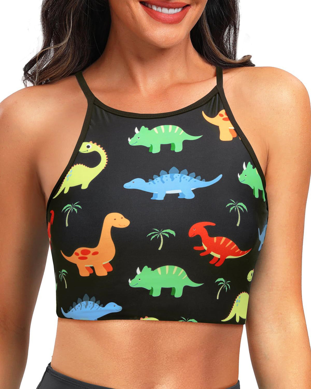 Damen Sportliches Crop-Top R&B