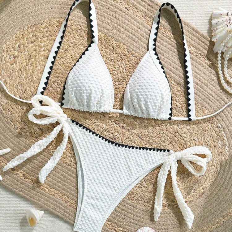 Damen Bikini-Set mit raffinierten Rüschendetails und verstellbaren Trägern R&B