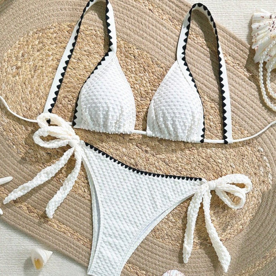 Damen Bikini-Set mit raffinierten Rüschendetails und verstellbaren Trägern R&B