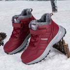 Damen Warmgefütterte Winterstiefel mit rutschfester Sohle und Klettverschluss R&B
