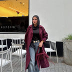 Damen trendiger Trenchcoat mit stilvollem Schnitt und praktischen Taschen R&B