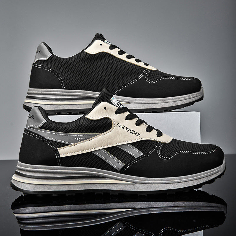 Damen Sportliche Sneaker mit atmungsaktiver Mesh-Oberfläche und gepolsterter Sohle R&B