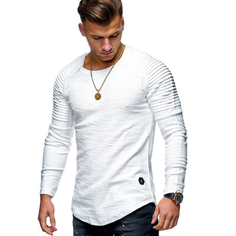 Herren Langarmshirt mit strukturiertem Design R&B